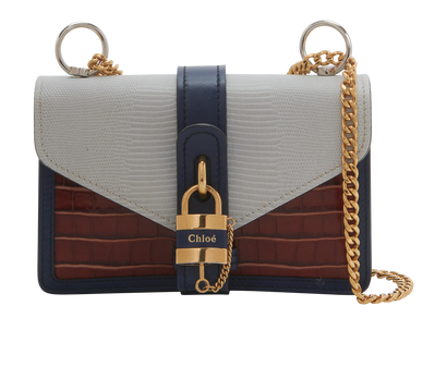 Aby Day Chain, £450, Handbags, Blue/Red/White, Leather, Front view